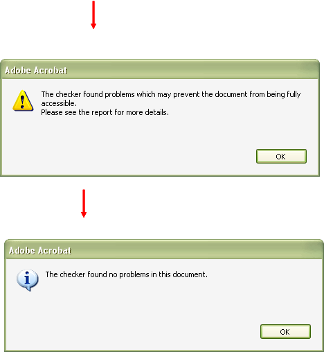 This slide contains two screenshots and two arrows with text boxes labeling the arrows.